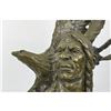 Image 2 : Native American Eagle Warrior Signed Bronze Sculpture