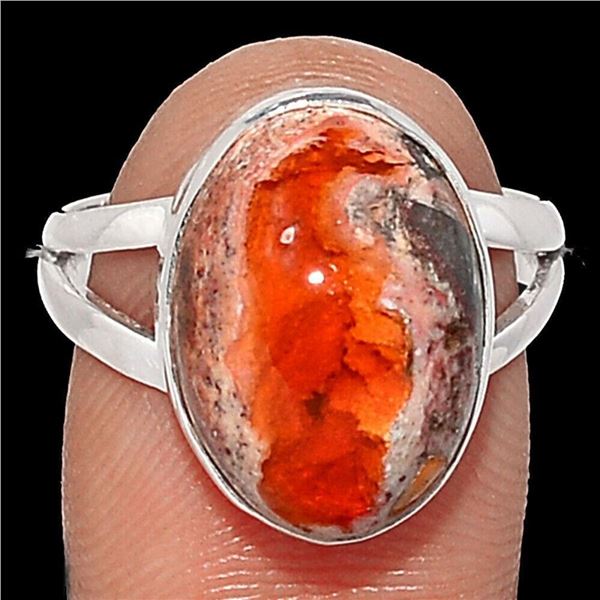 Mexican Fire Opal Sterling Ring