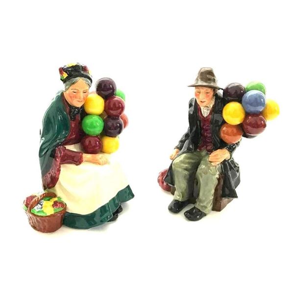 Pair of Retired Royal Doulton Porcelain Figures