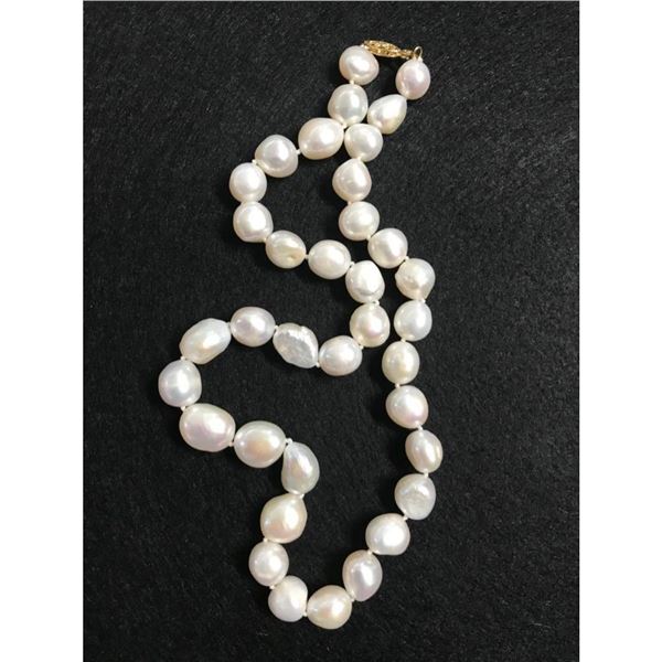 12-13mm White South Sea Baroque Pearl Necklace