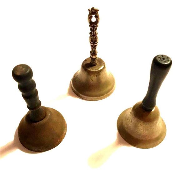 Set of Antique Butler Servants Call Hand Bells