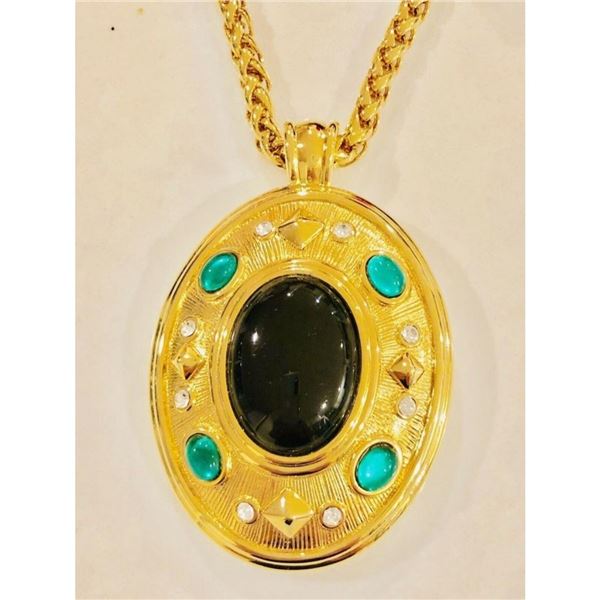 Sandi Miller Burrows Locket Pendant Necklace