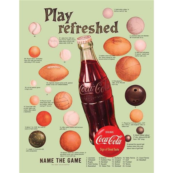 Coca Cola Metal Pub Bar Sign