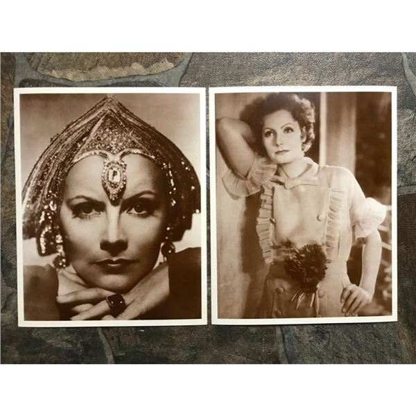 Pair of Greta Garbo Sepia Photo Prints