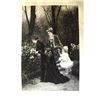 Image 2 : 19thc Victorian Photogravure, Ladies with Child in a Garden