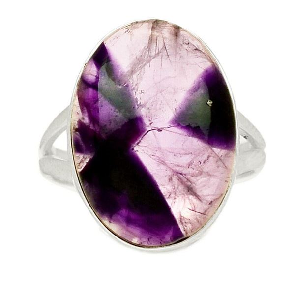 Star Amethyst Cabochhon Sterling Silver Ring