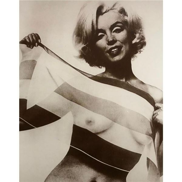 Nude Marilyn Monroe Sepia Photo Print