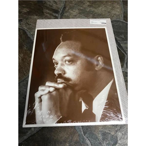 African American History, Black Americana, Reverend Jesse Jackson Sepia Tone Photo Print