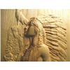 Image 2 : Carved Wooden Plaque, Native American Chieftain