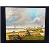 Image 2 : 20thc Oil Painting, Civil War Confederate Fort
