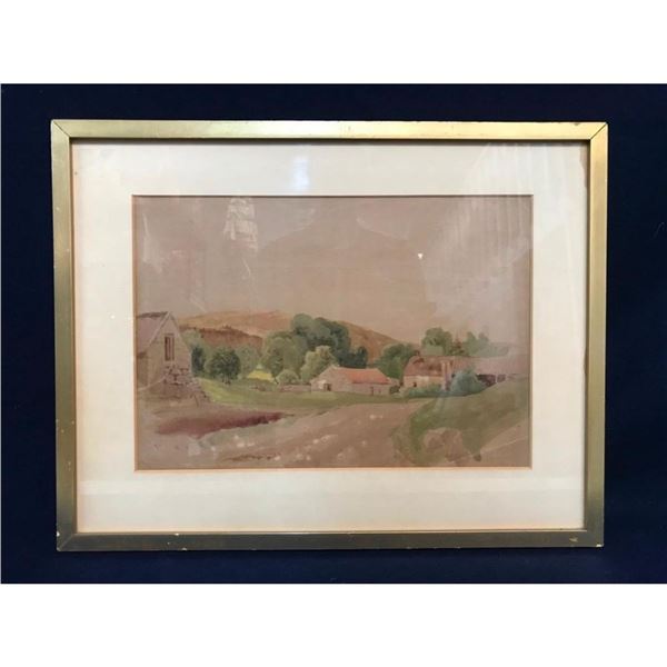 Attributed to Middleton, 19thc Landscape, Watercolor Painting