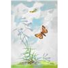 Image 1 : 1920's Long Dash Butterfly Color Lithograph Print