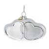 Image 2 : Two Wedding Hearts Blown Glass Ornament