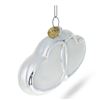 Image 3 : Two Wedding Hearts Blown Glass Ornament
