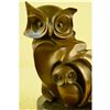Image 3 : Modern Owls Signed Bronze Sculpture
