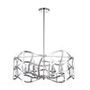 Image 3 : Transitional Style Chrome Inverted Pendant Light