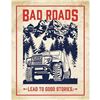 Image 1 : Bad Roads Metal Pub Bar Sign