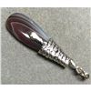Image 4 : Botswana Agate Coiled Cobra Snake Sterling Pendant