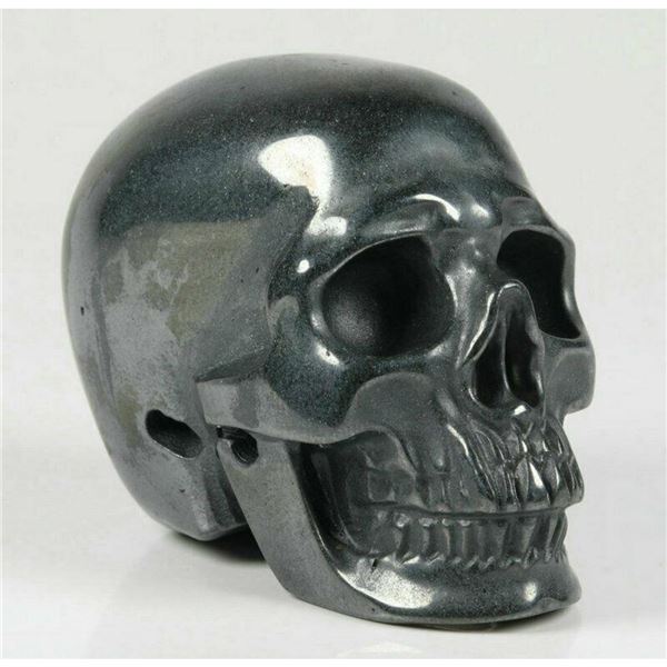 Carved Hematite Skull