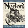 Image 1 : Norton Winner Motorcycles Metal Pub Bar Sign