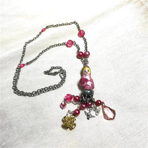 Artisan Porcelain Doll Necklace