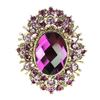 Image 1 : Amethyst Crystal Brooch Pin