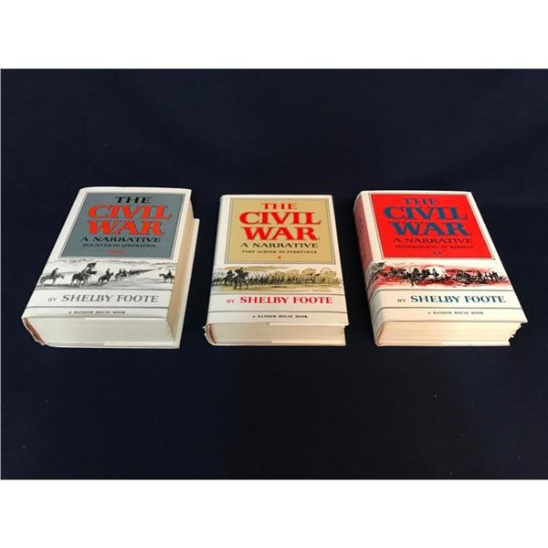 Three Volume Set, Shelby Foote, The Civil War Books