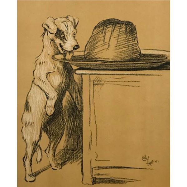 Early 1900's Lithograph, A Dog Day