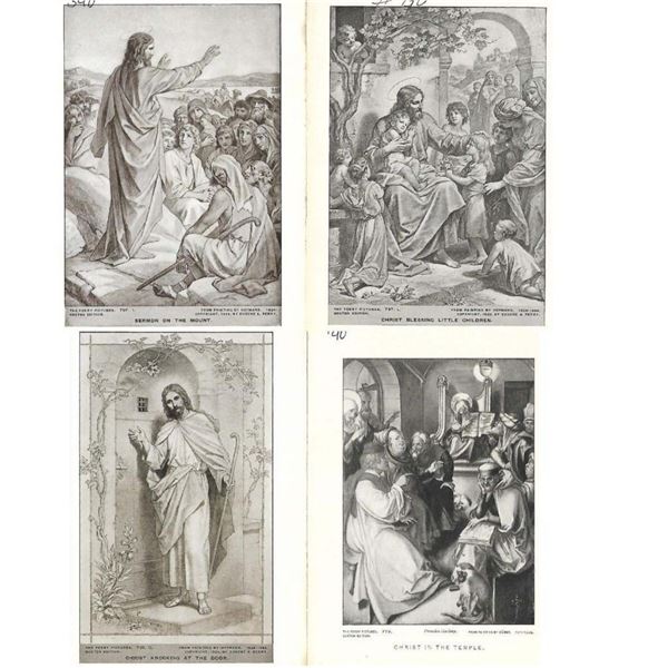 Group of Early 1900's Half Tone Prints, Christ's Ministry