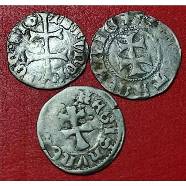 Medieval Knights Templar Crusader Silver Coins