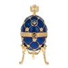 Image 1 : Russian Coat of Arms Trinket Jewel Box Egg