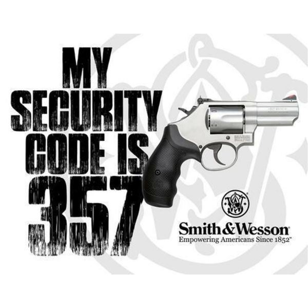 357 Security Code Metal Pub Bar Sign