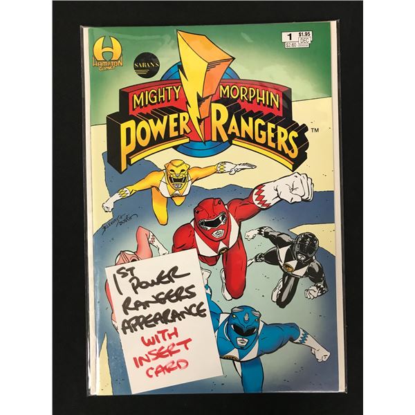 MIGHTY MORPHIN POWER RANGERS #1 (HAMILTON COMICS) w/ Insert Card!