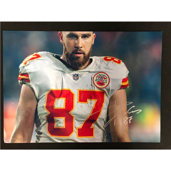 TRAVIS KELCE SIGNED 8X10 PHOTO (RA COA)