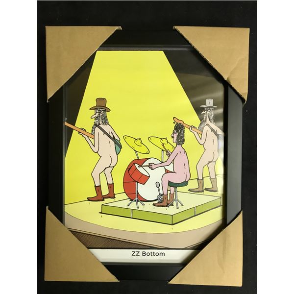 ZZ BOTTOM FRAMED PRINT