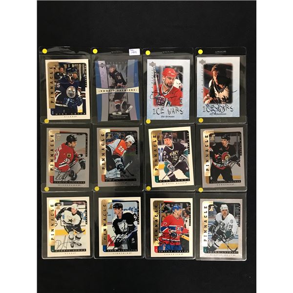 AUTOGRAPHED HOCKEY CARD LOT