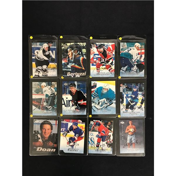AUTOGRAPHED HOCKEY CARD LOT
