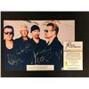 Image 2 : U2 BAND SIGNED 8X10 PHOTO (RA COA)