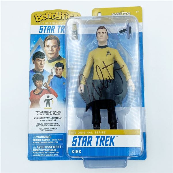 William Shatner Autographed "Captain Kirk" BendyFigs Figurine (Frozen Pond COA)