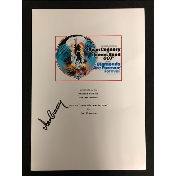 SEAN CONNERY SIGNED JAMES BOND "DIAMONDS ARE FOREVER" SCRIPT COVER (RA COA)