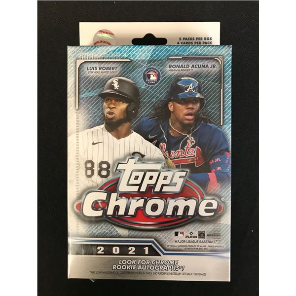 2021 TOPPS CHROME BASEBALL HANGER BOX