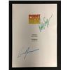 Image 1 : KEANNU REEVES & PATRICK SWAYZE DUAL SIGNED POINT BREAK SCRIPT COVER (RA COA)