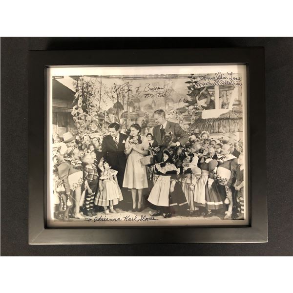 ORIGINAL WIZARD OF OZ CAST SIGNED AND FRAMED 8 X 10
