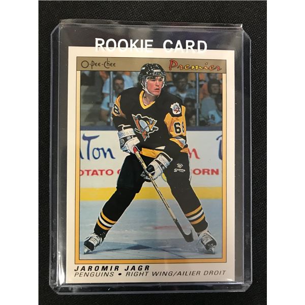 1990-91 OPC Premier Jaromir Jagr #50 Rookie Card