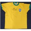 Image 1 : CBD Brazil Pele Autographed Yellow Athleta Short Sleeve Jersey (Beckett)
