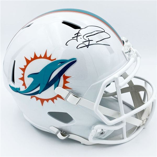TUA TAGOVAILOA SIGNED MIAMI DOLPHINS FULL SIZE AUTHENTIC SPEED HELMET (FANATICS COA)