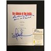 Image 2 : JODI FOSTER & ANTHONY HOPKINS SIGNED THE SILENCE OF THE LAMBS SCRIPT COVER (RA COA)