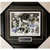 Image 1 : Chevy Chase/Kareem Abdul-Jabbar Framed Autographed Fletch 8X10 Photo (Frozen Pond COA)