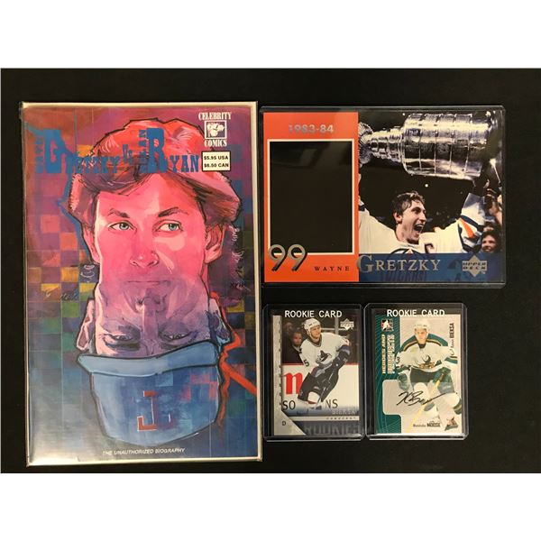 WAYNE GRETZKY COMIC/ CARD LOT