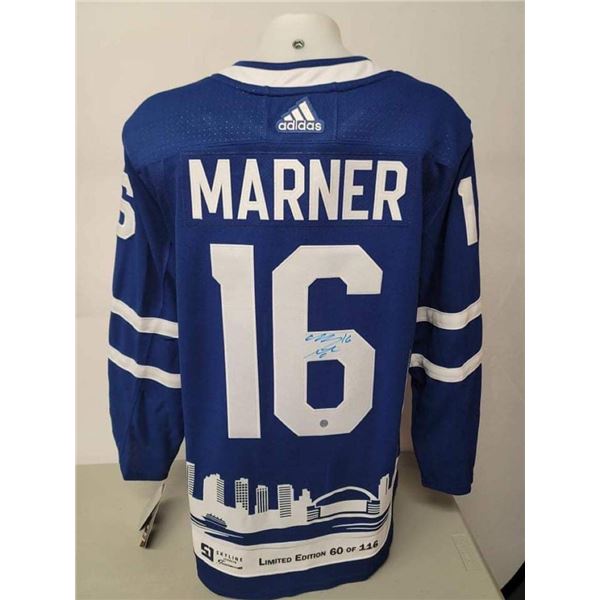 MITCH MARNER SIGNED ADIDAS MAPLE LEAFS JERSEY (AJ SPORTS HOLO) Limited Edition 60 of 116